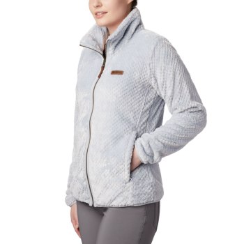 Columbia Ženske Jakne - Fire Side II Sherpa Full Zip Fleece Sive | UJES-79253